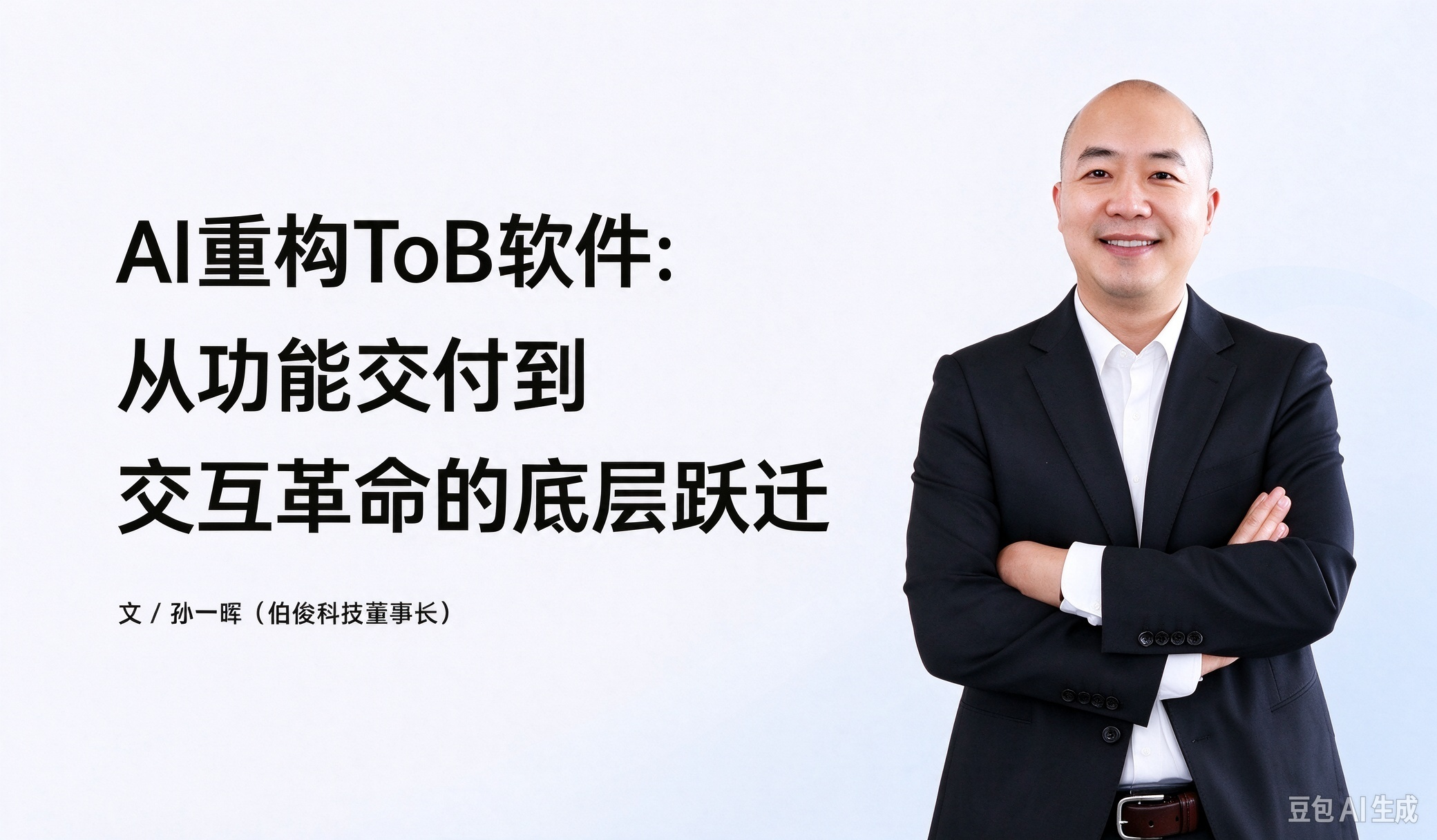 AI沉构ToB软件：从职能交付到交互革命的底层跃迁